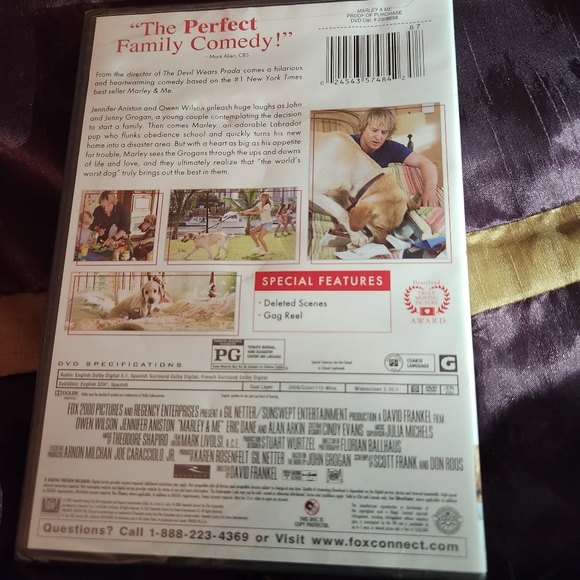 NEW Marley & Me Factory Sealed DVD Rated PG - Picture 3 of 5